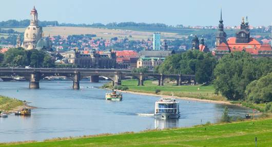 Elbe River Banks, Dresden, Germany